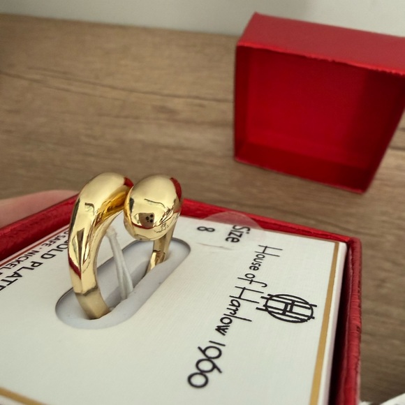 House of Harlow 1960 Gold Plated Wrap Ring, Size 8, NWT - Picture 3 of 5